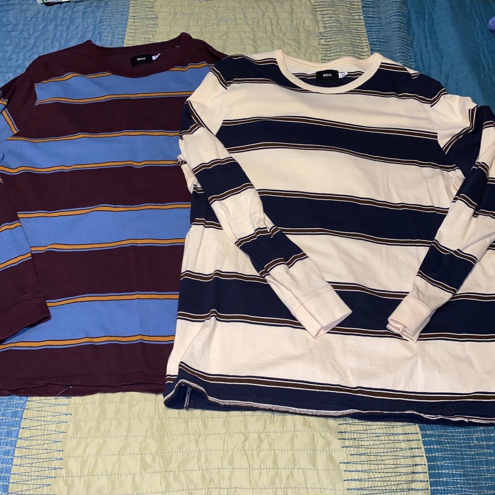 BDG Striped Long Sleeve Tees (Pack of Two)